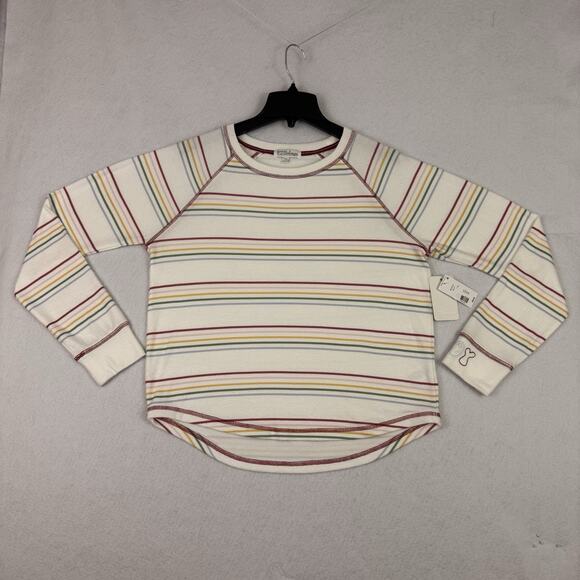 P.J. Salvage Striped Lounge Top Womens Small Multicolor Long Sleeve NWT - Picture 3 of 11